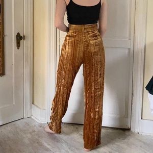 Velvet Retro High Waisted Pants